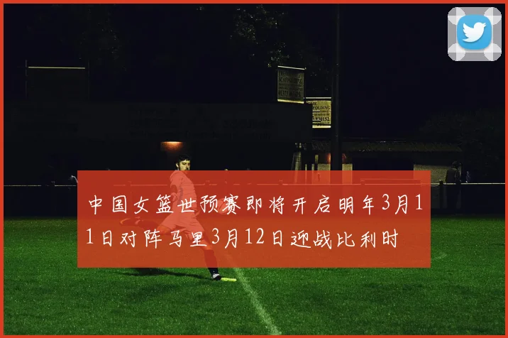 中国女篮世预赛即将开启明年3月11日对阵马里3月12日迎战比利时